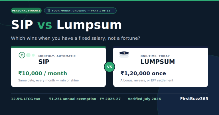 SIP vs Lumpsum: Which Is Right When You Have a Fixed Salary Every Month?